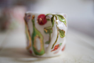 Kitty with Cupcake Portrait 9 oz Mug