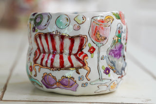 SECONDS: Pigeon & Butterflies XL Mug 24 oz