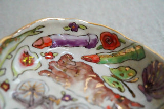 Kitty & Pink Bicycle Treasure Dish 4.6"
