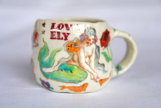 "Siren & Three Fish" 14 oz Mug