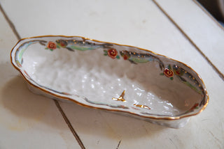 SECONDS: “Fish & Rosettes" 9.5 in Olive Dish
