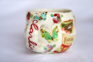 "Grey Kitty & Gummy Bears" 11 oz Mug