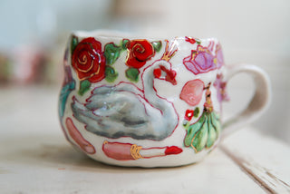 "Swan & Pink Heels" 15 oz Mug