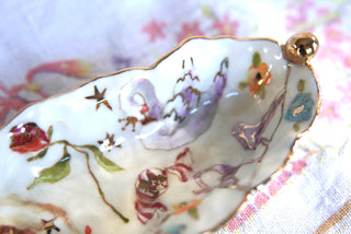SECONDS "Lover's Eye & Swan" Long Candy Dish