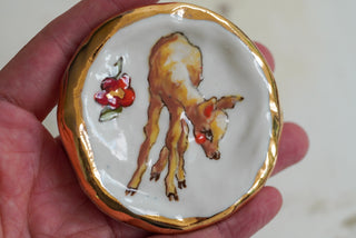 Deer Trinket Dish 2.7 in