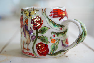 "Goose & Strawberry Face" 16 oz Mug