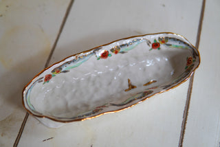 SECONDS: “Fish & Rosettes" 9.5 in Olive Dish