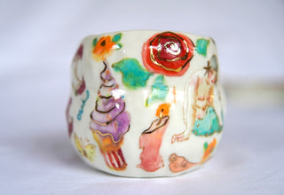 "Siren & Peach Spoon" 14 oz Mug