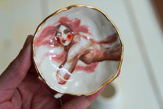 "Pink Siren" Treasure Dish 3"