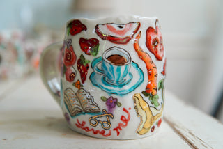 "Caffeine Kitty" 17 oz Mug
