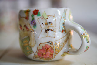 “Kitty Reading” 14 oz Mug