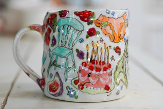Kitty & Butterscotch Candies Mug 17 oz