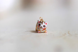 Striped Kitty Figurine Charm