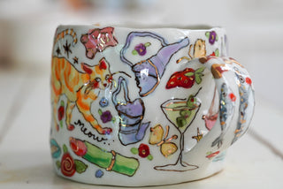 Orange Kitty Mug 20 oz