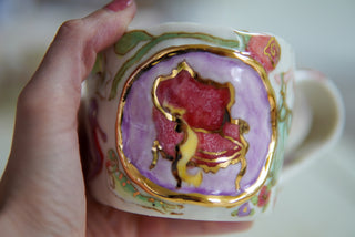 Peeking Kitty Portrait 9 oz Mug