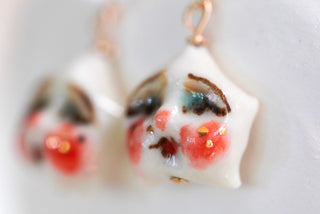 Puffy Star Charm Earrings (Pair) 1.2 cm