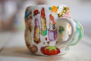 “Kitty with Pearl Earring” 14 oz Mug