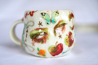 "Siren & Peach Spoon" 14 oz Mug