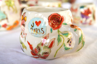 “Mermaid Baby & Rose” 13 oz Mug