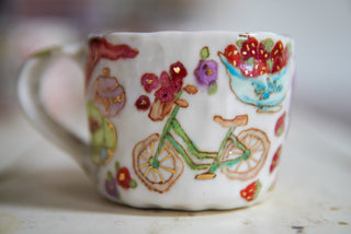 Peeking Kitty Portrait 9 oz Mug