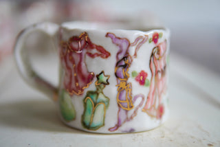 Sleeping Kitty Portrait 9 oz Mug