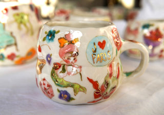 “Mermaid Baby & Rose” 13 oz Mug