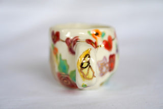"Candy & White Kitty" 7 oz Teacup