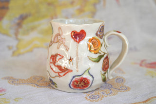 “Knitty Cat & Two Balloons” 15 oz Mug