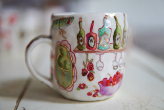 Kitty on Back 17 oz Mug