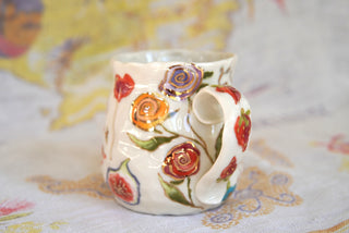 “Knitty Cat & Two Balloons” 15 oz Mug