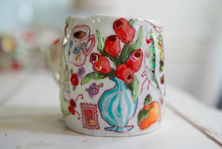 "Lamb & Two Lipsticks" 16 oz Mug