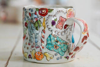 Kitty & Butterscotch Candies Mug 17 oz