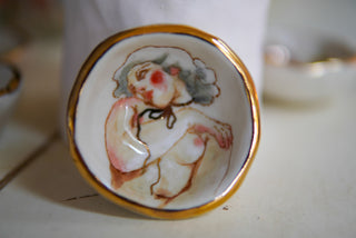 “Goddess and Golden Bow” Ring Dish