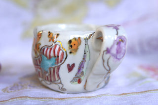 SECONDS "Striped Chaise" 8 oz Mug