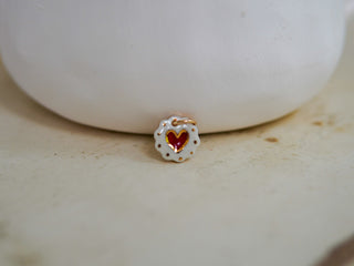 “White Teeny Jam Cookie” Charm
