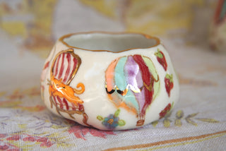 "Tabby on Striped Chair" Treasure Bowl