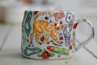 Orange Kitty Mug 20 oz