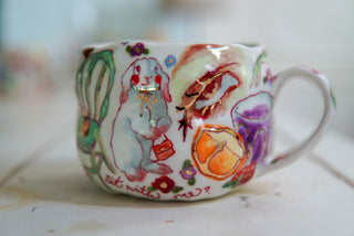 "Bunny & Two Fish" 15 oz Mug