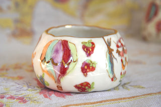 "Tabby on Striped Chair" Treasure Bowl