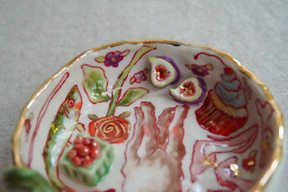 Lamb & Rose Treasure Dish 4"