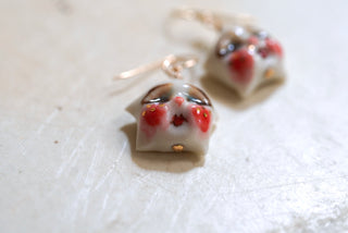 Puffy Star Charm Earrings (Pair) 1.2 cm