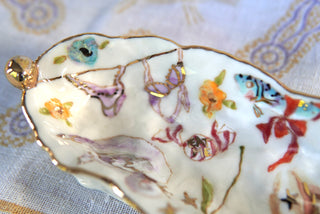 SECONDS "Lover's Eye & Swan" Long Candy Dish