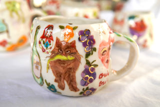 “Oui Oui Brown Kitty” 12 oz Mug