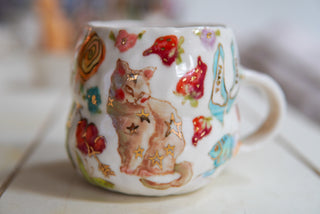 "Two Yellow Roses" 17 oz Mug