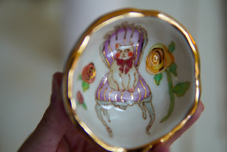 “Kitty and a Purple Chair” Ring Dish