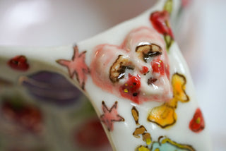 Shy Kitty & Three Heart Faces 12 oz Mug