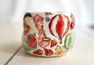“Sheep with Red Bow” 14 oz Mug