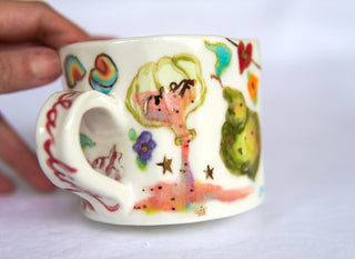 "Siren & Peach" 12 oz Mug