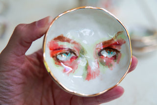 "Eyes" Treasure Dish 3"