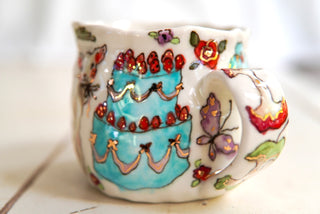 “Lamb & Rainbow” 14 oz Mug